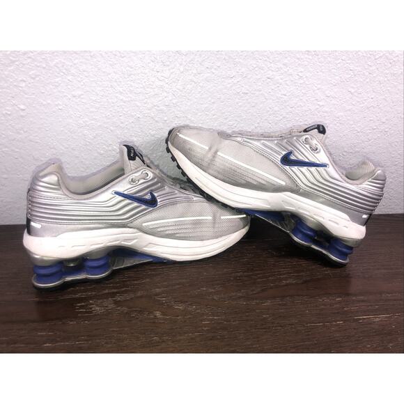Rare 2002 Nike Shox Zest DS Mens Running Shoes 304112-001 Grey Blue Size 6Y - Picture 9 of 12